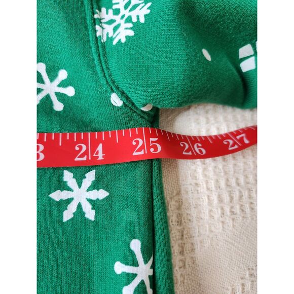 Elf “I Know Him!” Light-up Christmas Sweatshirt Green Snowflake Print Size XXXL - Picture 9 of 10